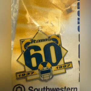 NEW in Package Vintage 1997 St Louis Rams Southwestern Bell 60th Anniversary Pin